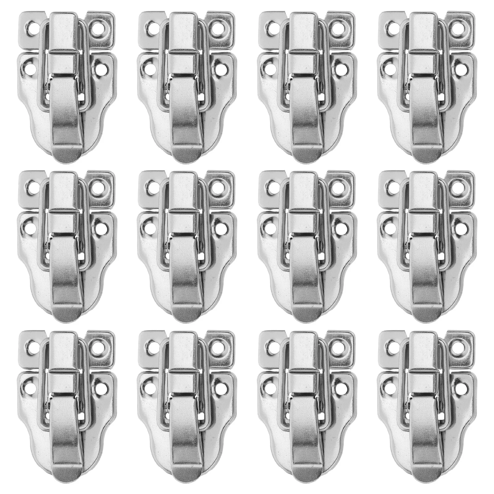 

12Pcs Decorative Box Latch Locks - Classic Toggle Clasp Hardware for Wood Boxes Jewelry Case Cabinet Storage Chests Tool DIY