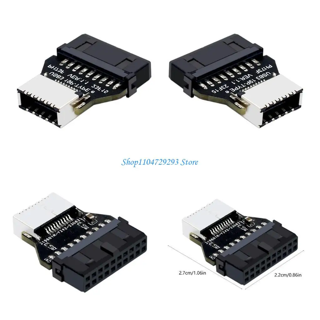 

Y2GD USB3.0 19Pin To Type E 90° Adapter For Motherboard Front Panel Type C