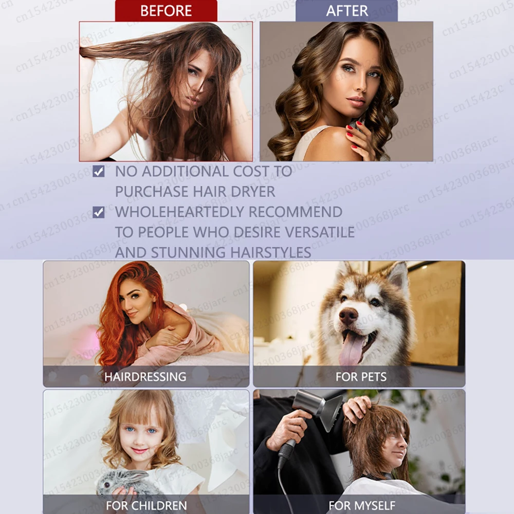 Acessórios difusores para dyson airwrap hs01 hs05 styler convertendo para secador de cabelo segundos mudam para adaptador de bico supersônico