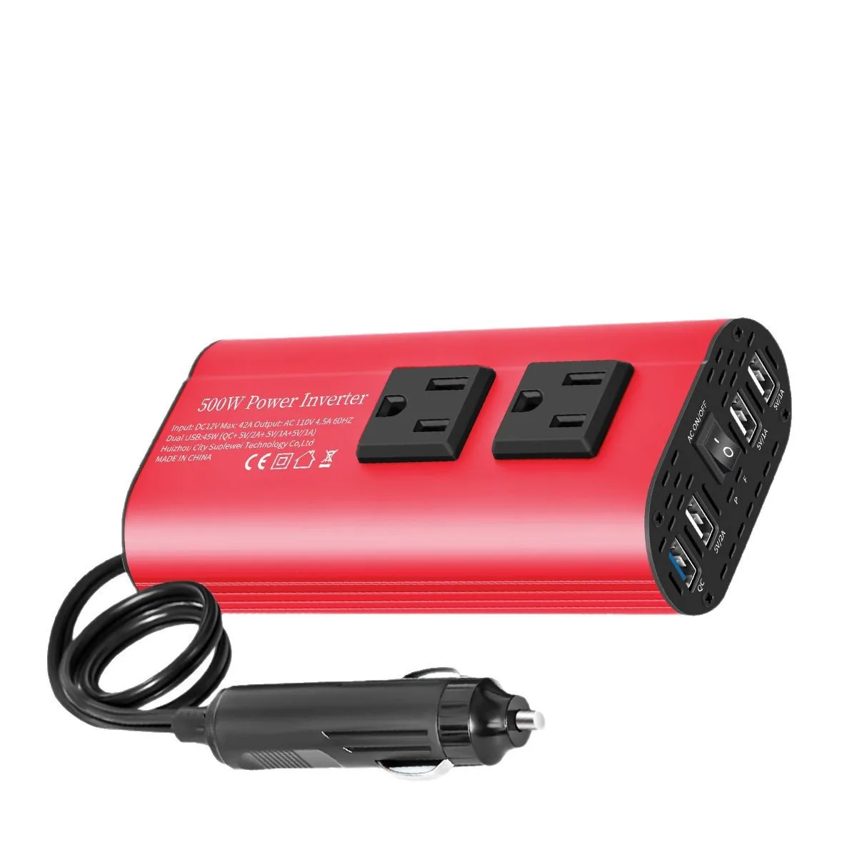 Power Inverter 12v 220v 300W 500W Portable Voltage Transformer Auto Charger Converter Car Power Inverter