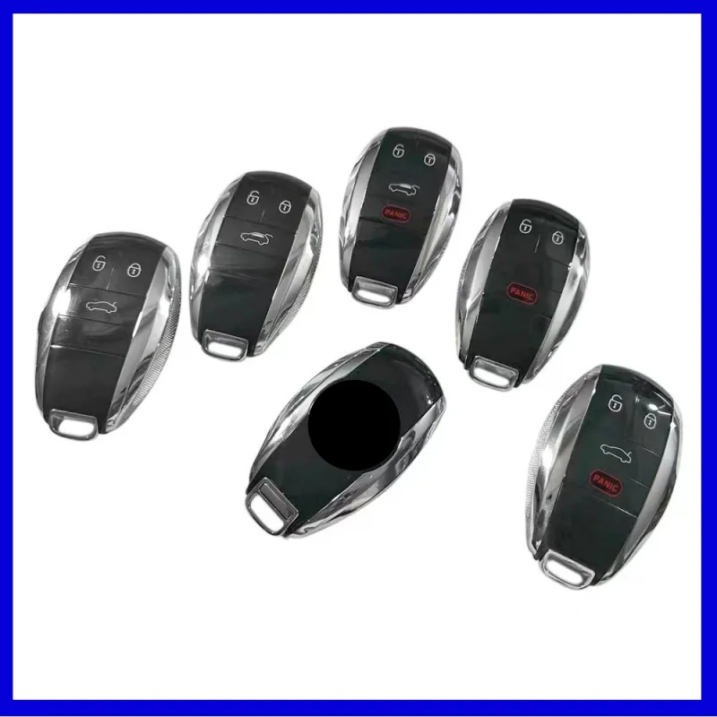 DUDELY Replacement Smart Prox Remote Control Car Key Shell Case Housing With 3 / 4 Buttons - FOB for Bentley Bentayga