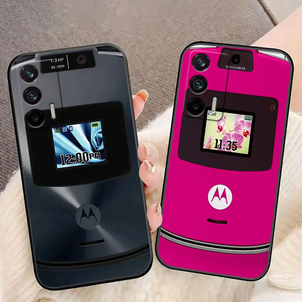 Bunte Vintage M-Motorola Custom Handyhülle für Realme C75 C65 C63 C55 C53 C35 C33 C30 C21Y C21 C20 C15 C11 GT NARZO 50 Hülle