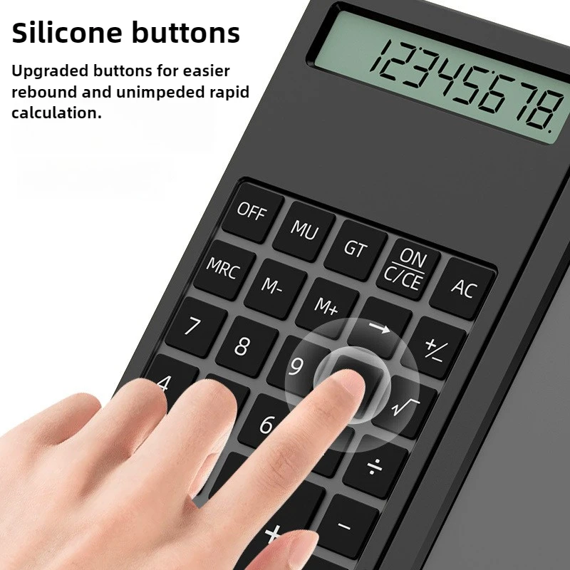 2-In-1 Smart Calculator & 5 Inch Writing Tablet Foldable 12 Digit LCD Display For Office Student Teachers Accountant