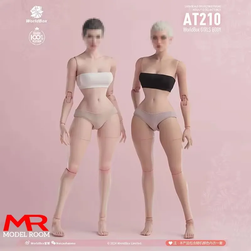 Worldbox AT201 AT202 AT203 AT206 AT210 1/6 جسم مفصل أنثى 12 بوصة مرنة شاحبة خفيفة تان عمل الشكل دمية الجسم المفصلية