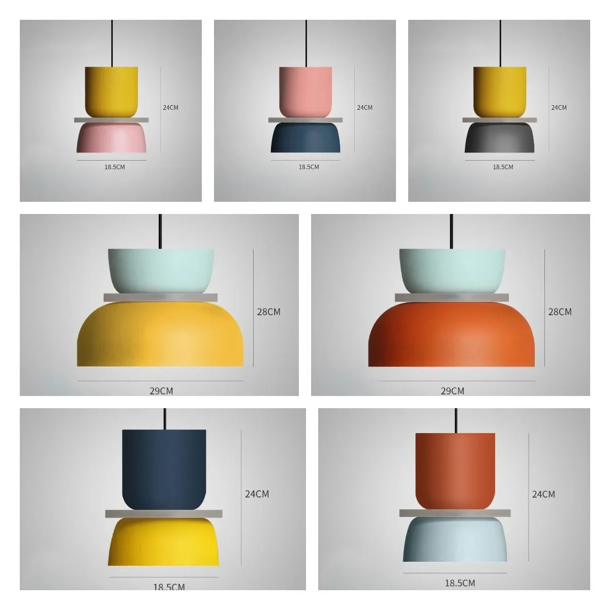 Imagem -06 - Modern Macaron Lampu Leontin Led Suspensi Menggantung Tinggal Belajar Bar Ruang Makan Samping Tempat Dekorasi Mobiliário