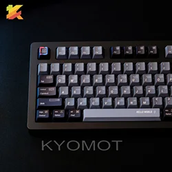 KYOMOT 150 Keys Black Programmer Theme PBT Keycaps Cherry Profile Dye Sub Keycap for DIY Game MX Switch Mechanical Keyboard Caps
