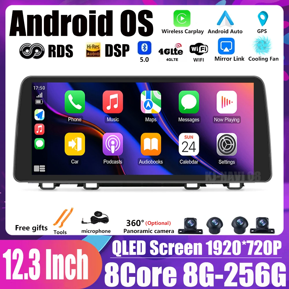 

12.3 Inch For Honda CRV 2017-2021 Android 13 Car Radio GPS Navigation Multimedia Video Player Wireless Carplay 4G LTE Host Unit