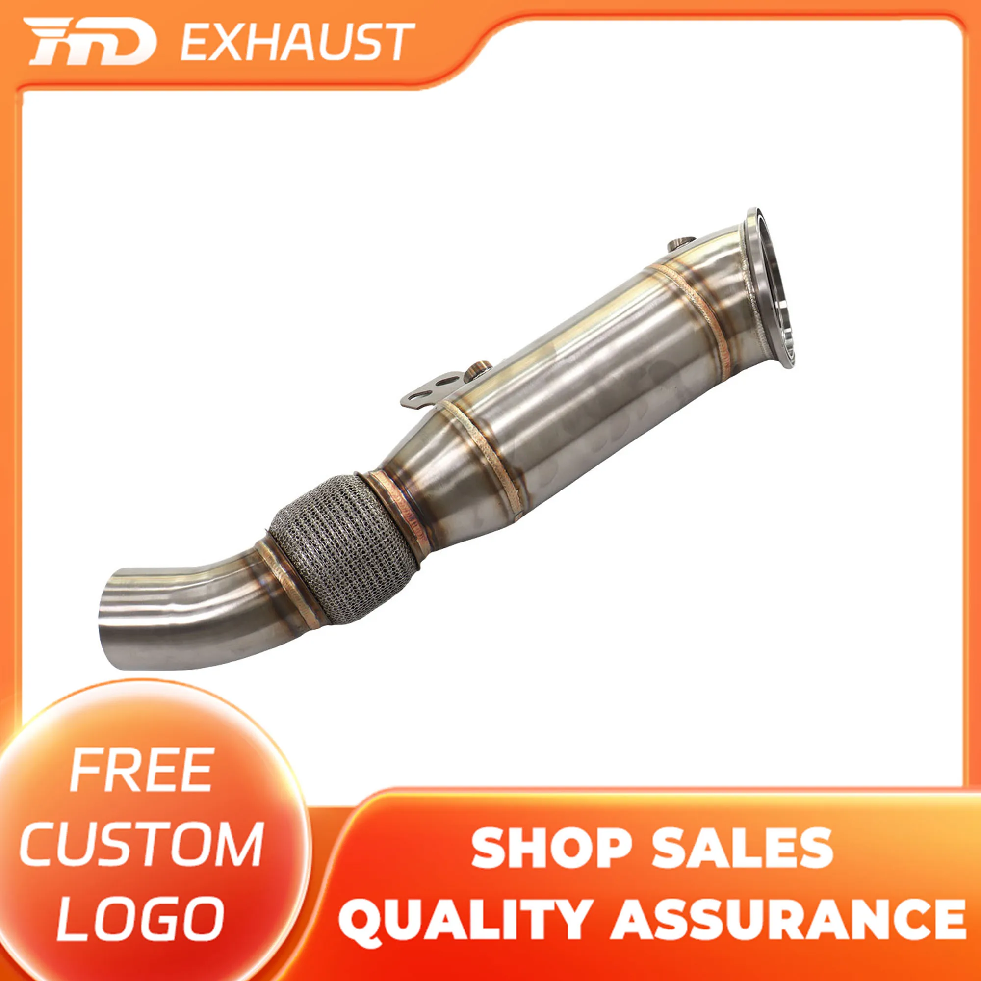 

HMD Hot Sales Special Price For BMW B58 3.0T Stainless Steel Downpipe Without Thermal Insulation Exhaust With Catalysis Parts