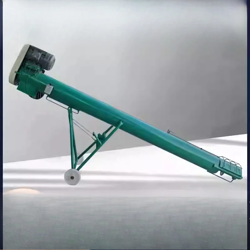 Screw lift feeding conveyor, grain stranded dragon Jiaolong feeding, automatic feed corn dry powder mortar