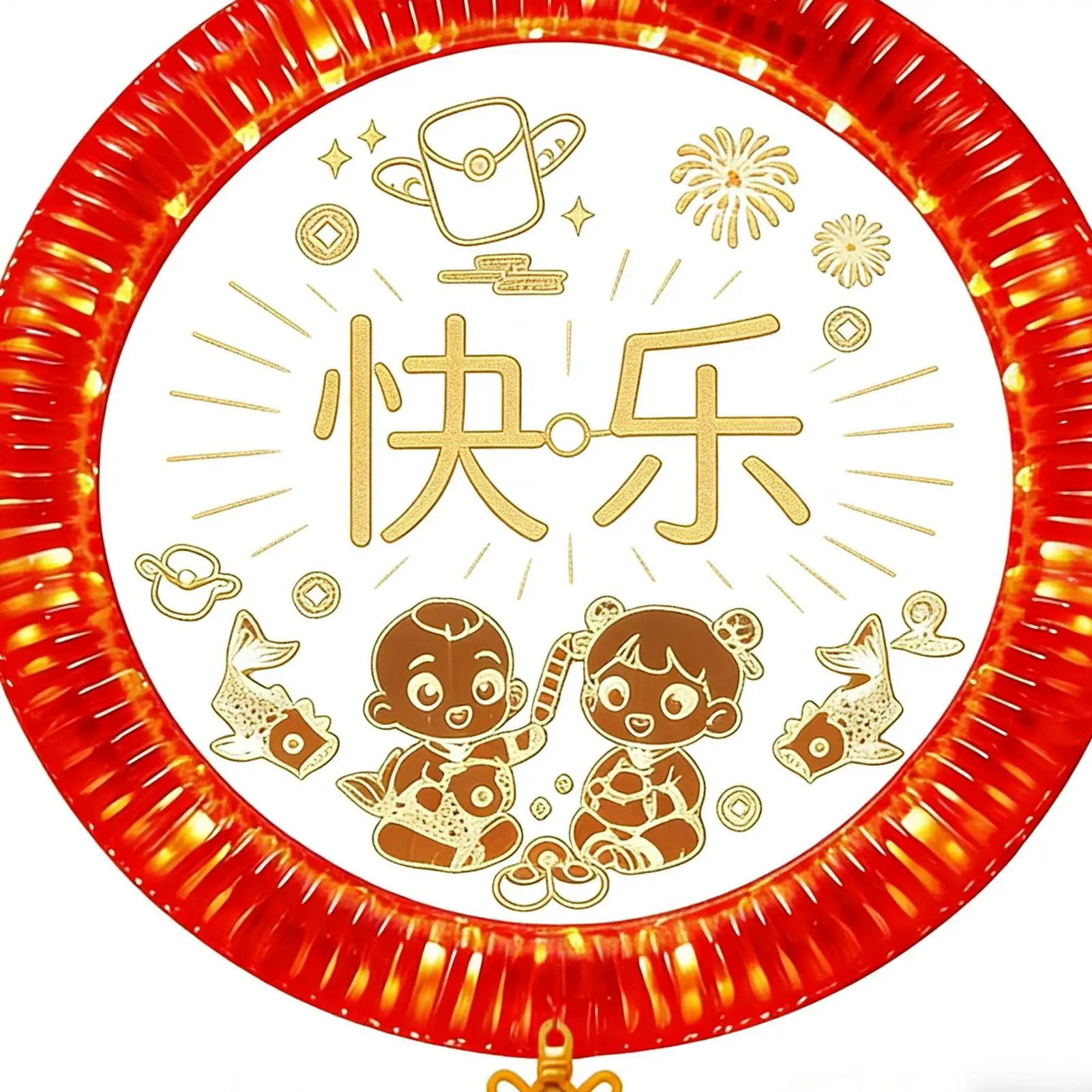 2026 год лошади светодиодный светильник декоративный кулон китайский Новый год подвесные украшения для автомобиля подоконник спальня