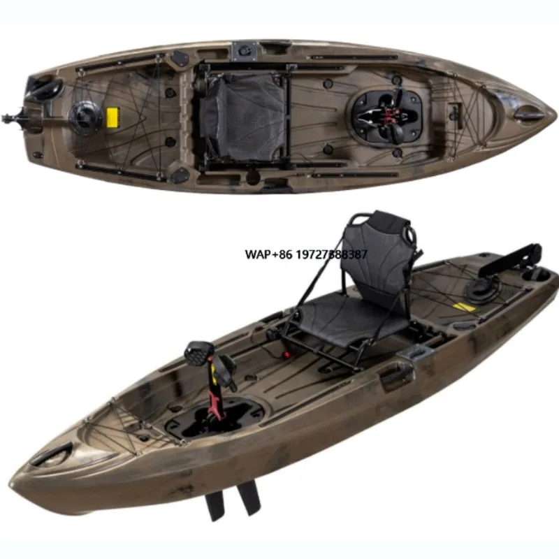 

2023 LSF New Single Fishing Kayak Fin Drive Angler Kayak Canoe Sea Fishing