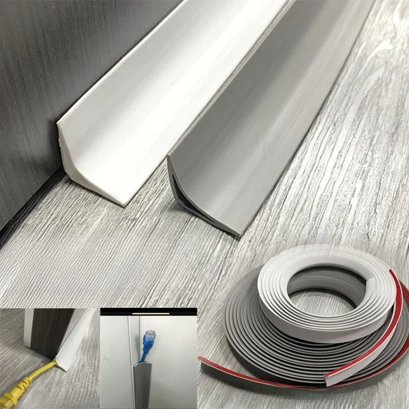 Self-Adhesive interior corner line floor interior corner strip decorative line pressure strip wardrobe edging triangle closure