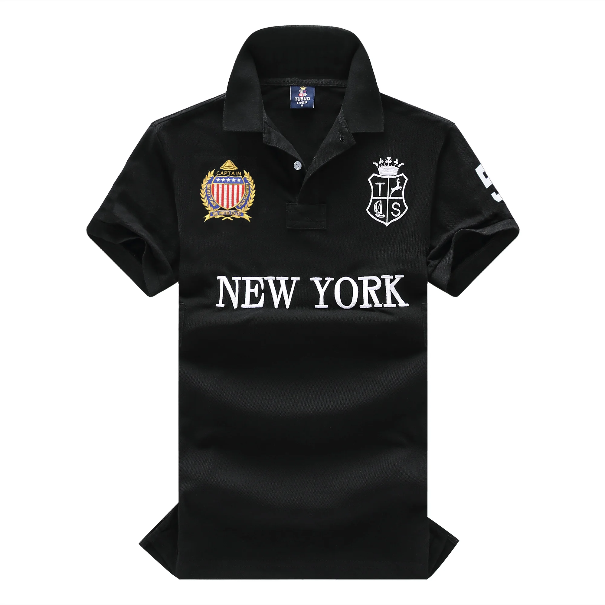 Men's Polo Shirt USA New York Royal Short Casual Sport Party High-End Cotton Embroidery Luxury Contrast Color Original Design image 6