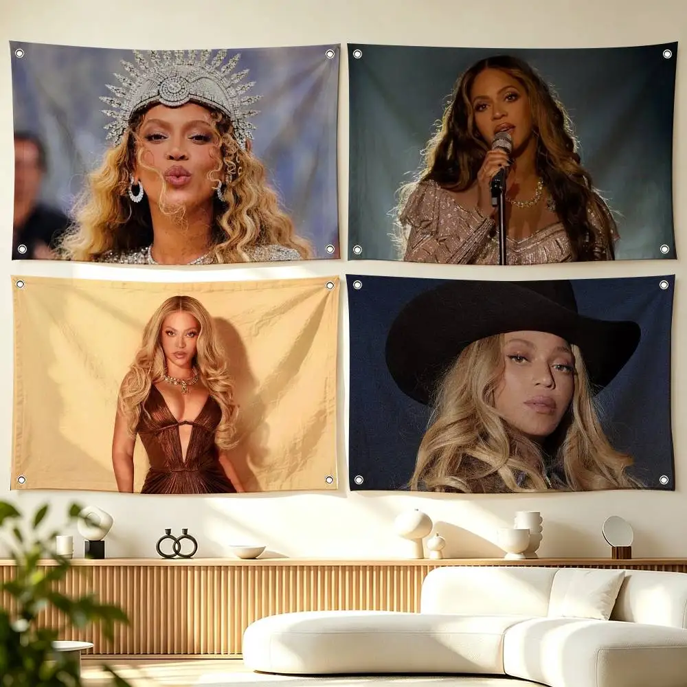B-Beyonce Pop S-Singer  Flag Suitable For Party Club Outdoor Interior Wall Decoration Banner Fans Gift