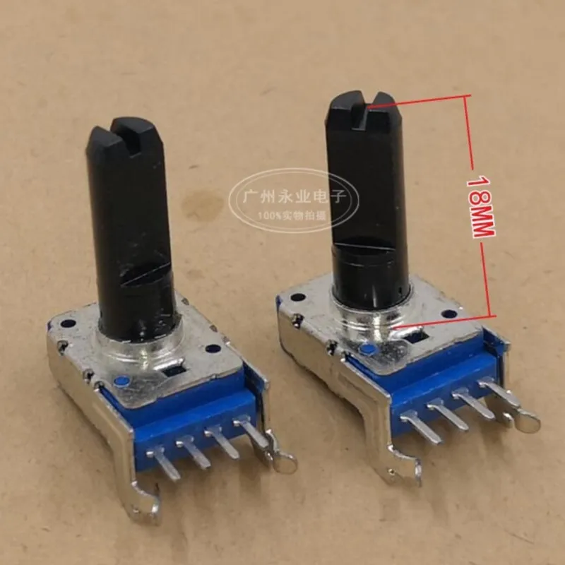 2 Piece RK11 Type Electronic Organ Slide Wheel Controller 4 Feet B103 Volume Adjustment Potentiometer B10K Half Shaft 18MM