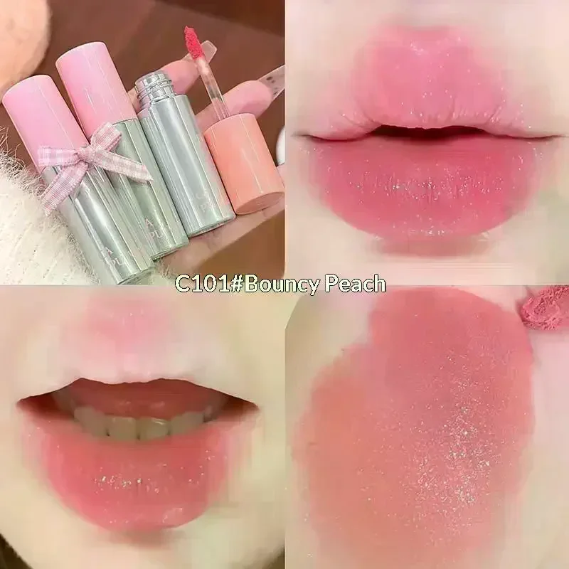 Cappuvini Velvet Soft Lip Glaze Shimmer Matte Liquid Lipstick Waterproof Easy To Wear Lip Mud Lasting Lip Tint Non-stick Makeup