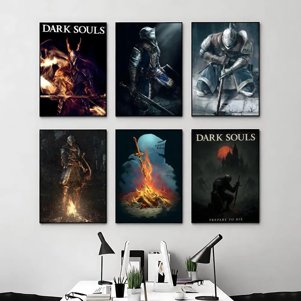 Game Dark Souls Poster Posters Anime Room Decor Decoration Movie Backpack Wall Interior Music Wall Art