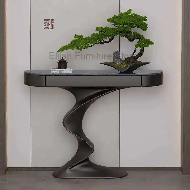 

Vintage Modern Unique Corner Hallway Table Luxury Entryway Corner Table Nordic Salon Mesa Para Sala Living Room Furniture