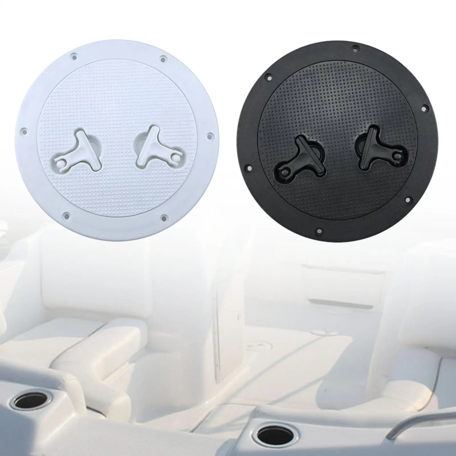 Marine Boat Deck Plate Deck Plate Access Two Rotating Handles Premium Waterproof