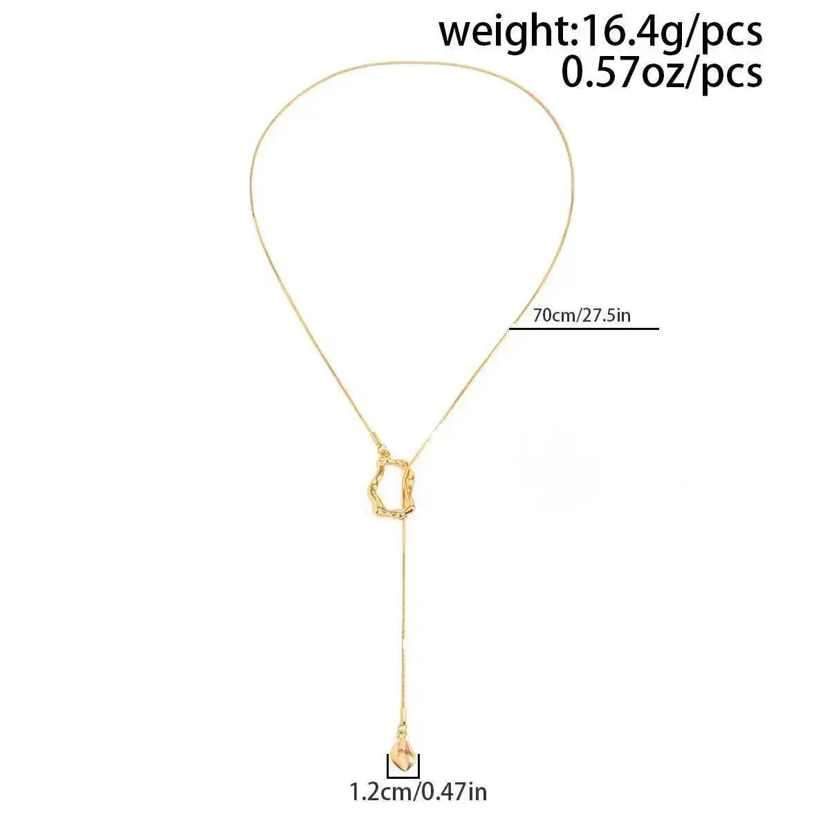 Unique Sexy Long Chain Geometric Pendant Choker Necklace for Women Vintage Adjustable Sweater Cross Chain Jewelry Gift image 6