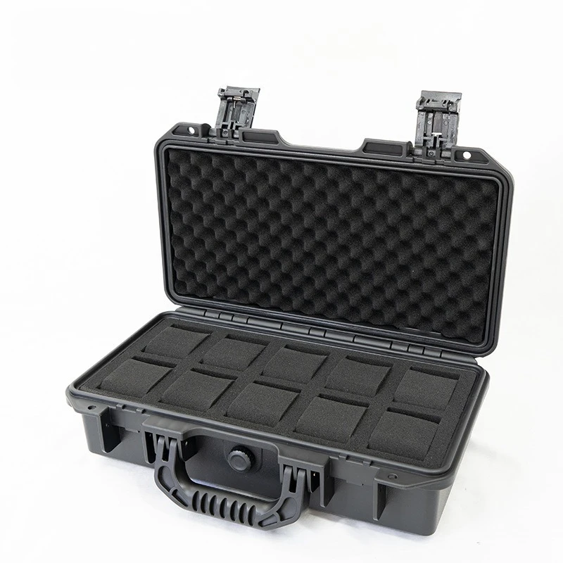 

Водонепроницаемая коробка для часов, портативные коробки для хранения часов, черный витрина для часов большой емкости, пластиковый органайзер, упаковочные принадлежности