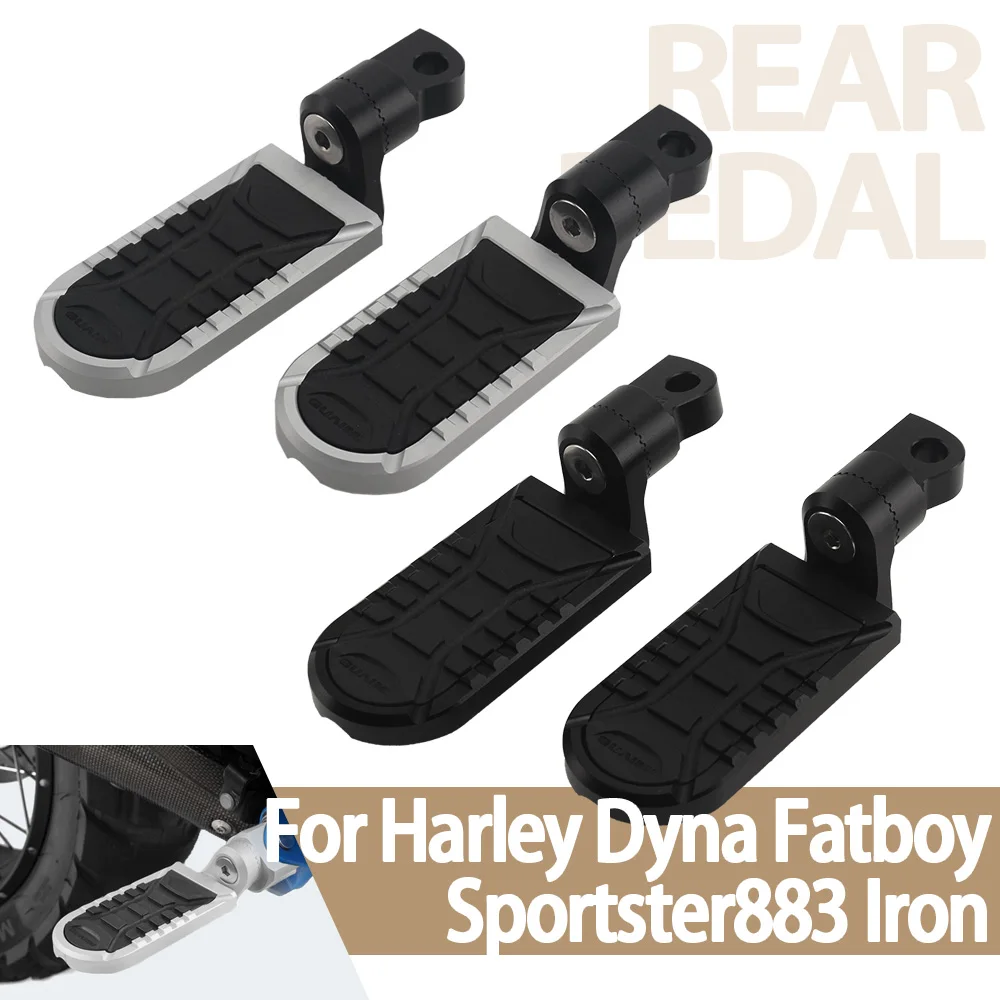 

CNC Wide Foot Pegs 360° Roating Front Rear Footrests For Harley Dyna Farboy Sportster 883 H-D Male Mount Style Pegs Accessories