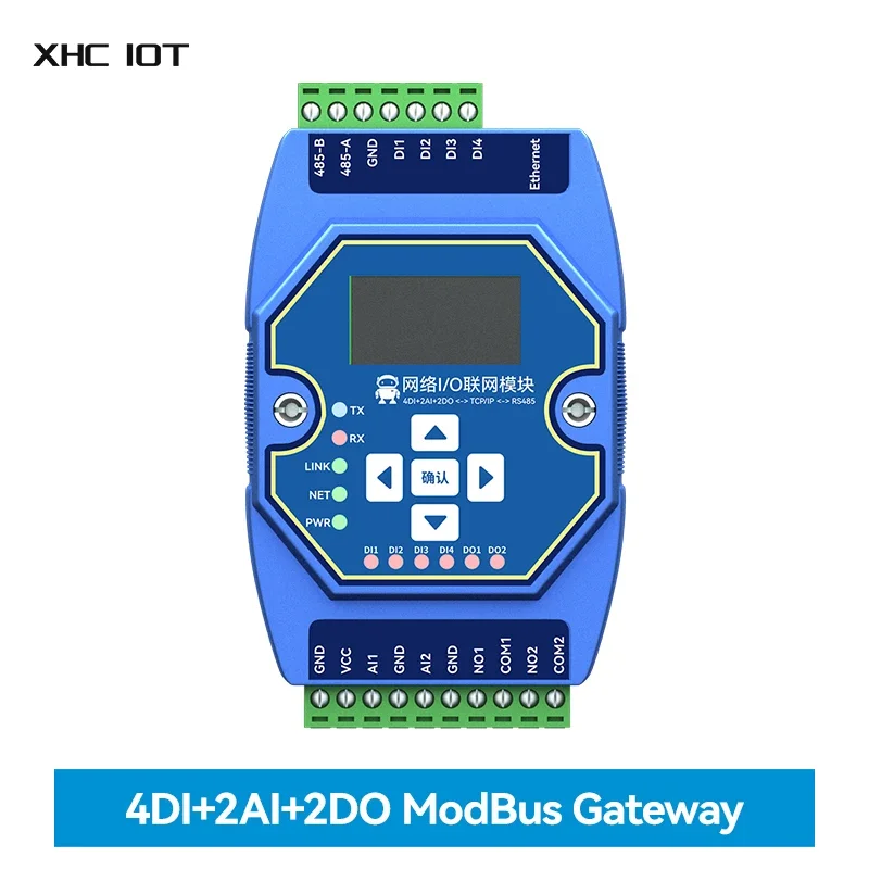 

Multi-Channel Analog and Digital Acquisition Control XHCIOT ME31-AAAX4220 4DI+2AI+2DO Modbus TCP/IP to RTU RJ45 RS485