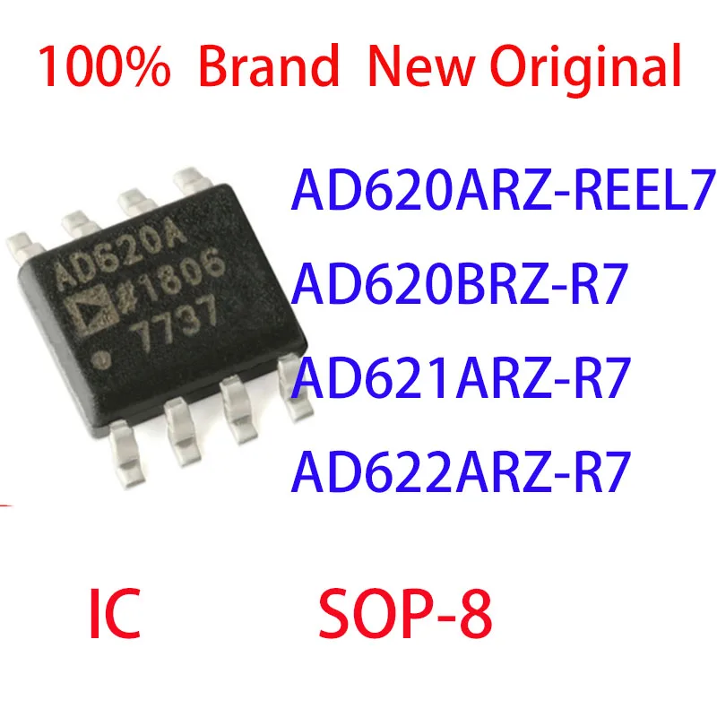 AD620ARZ-REEL7 AD620BRZ-R7 AD621ARZ-R7 AD622ARZ-R7 100%  Brand  New Original IC SOP-8