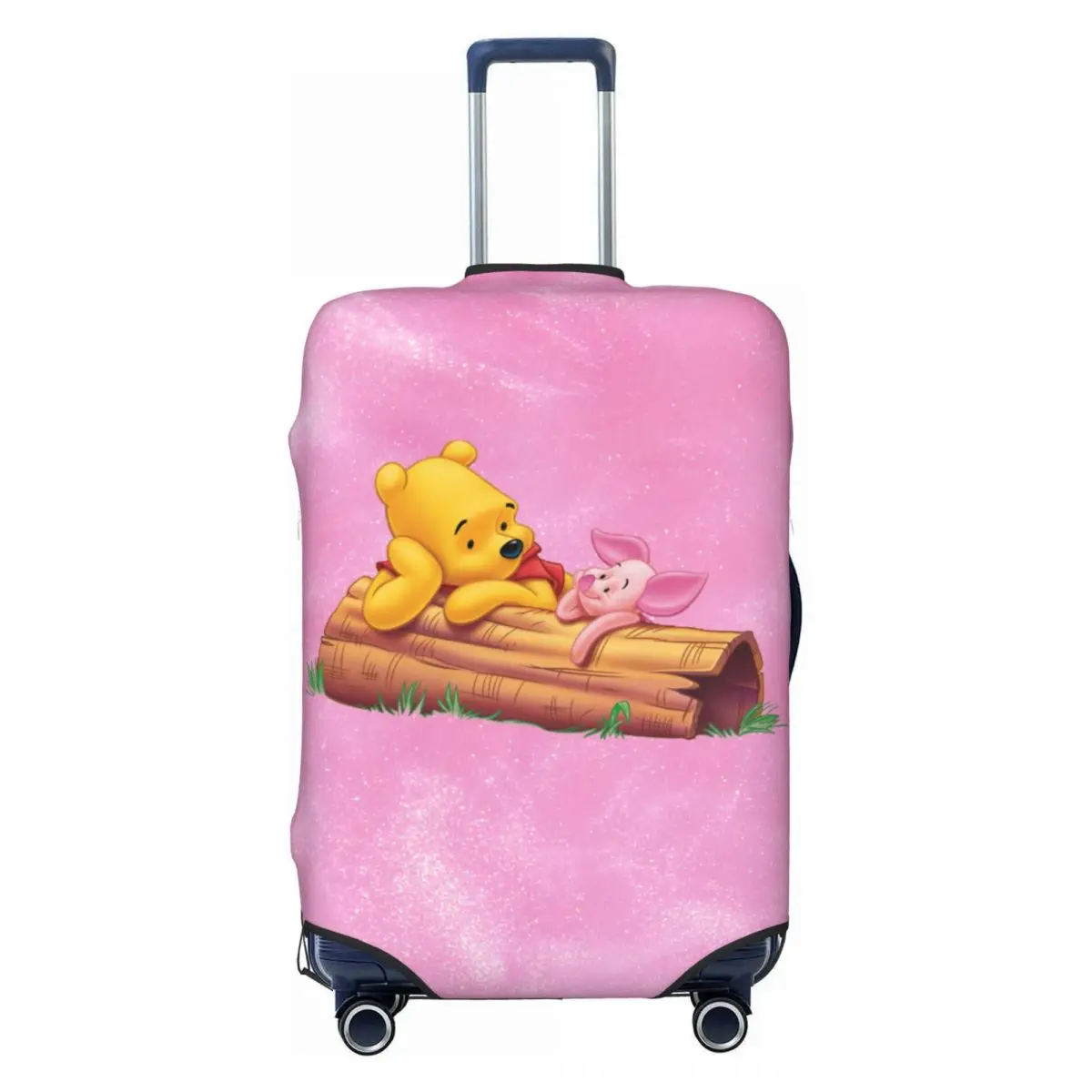 Custom Schattige Winnie De Pooh Bagage Cover Beschermer Wasbaar Cartoon Beer Reiskoffer Hoezen