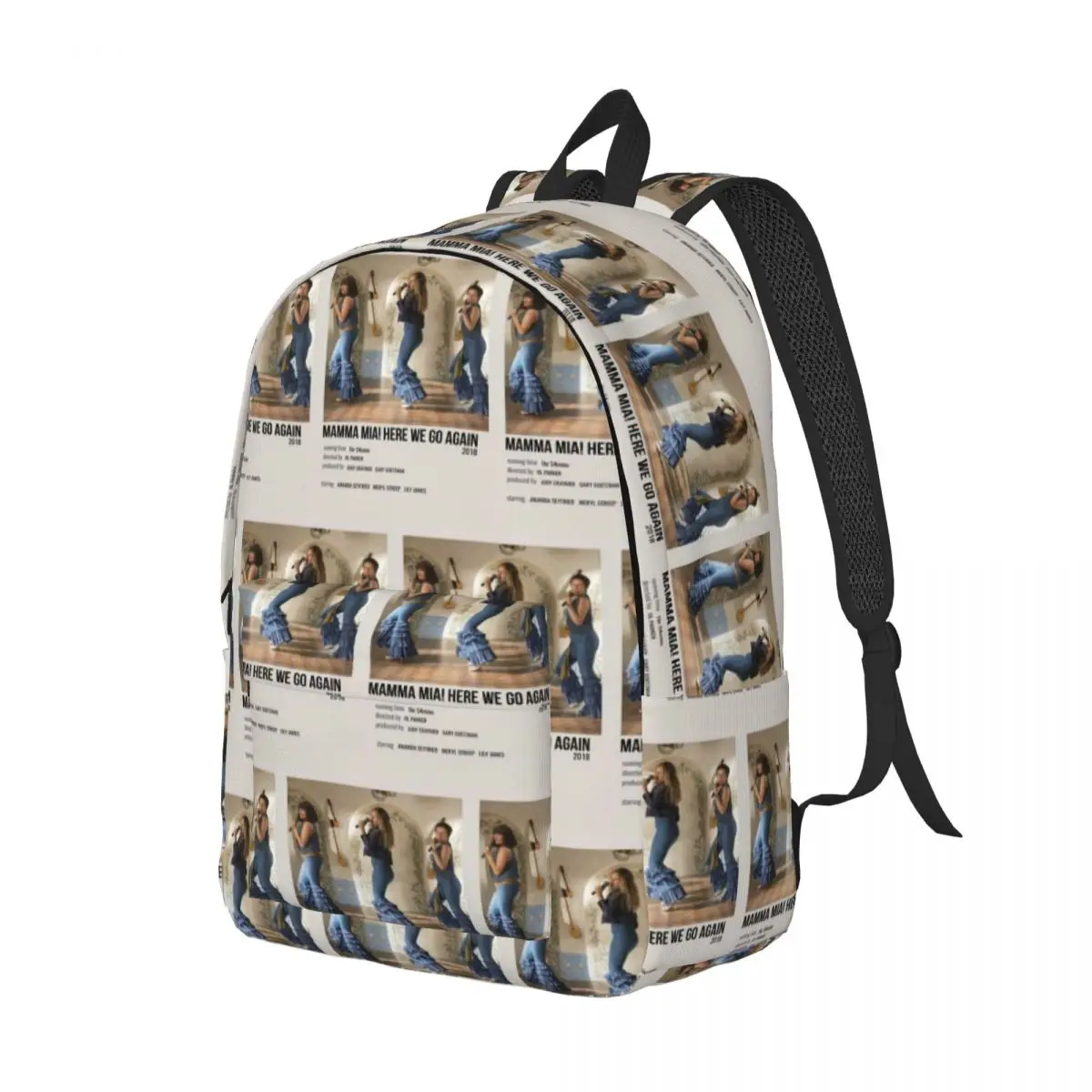 

Comedy Mamma Musical Mia Movie Cool Graphic Backpack Daypack Large Capacity Kids BookBag School Bag Shoulder Bags for Men Women