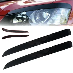 For Holden VE Commodore SS SSV SV6 S 2X Car Headlight Eyebrow Eyelid Cover Trim  Gloss Black ABS Car Front Headlight Frame