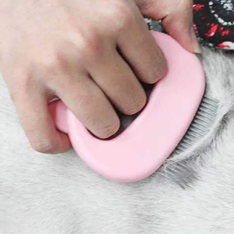 

Comb massage shell grooming brush pet cat dog hair removal shedding cleaning