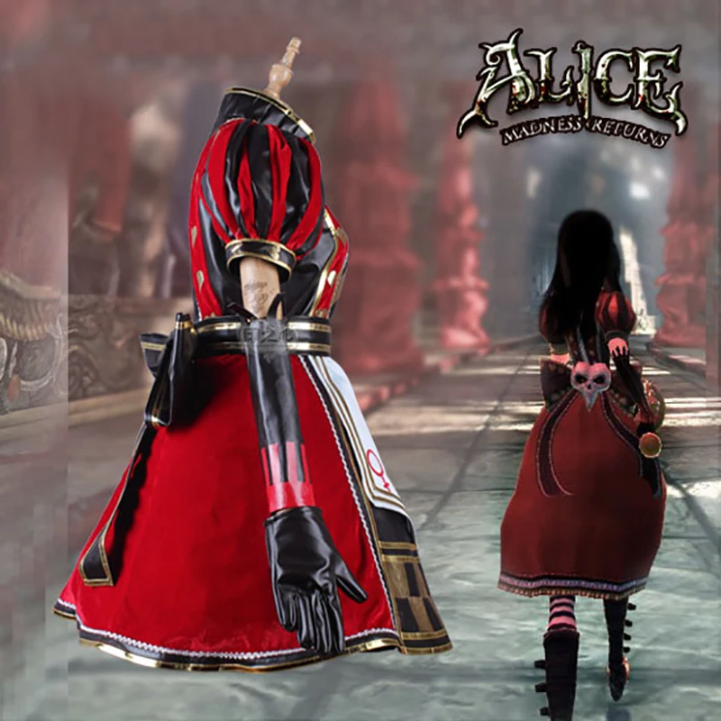 alice madness returns red dress Alice: Madness Returns Red Alice cosplay costume ABCcosplay