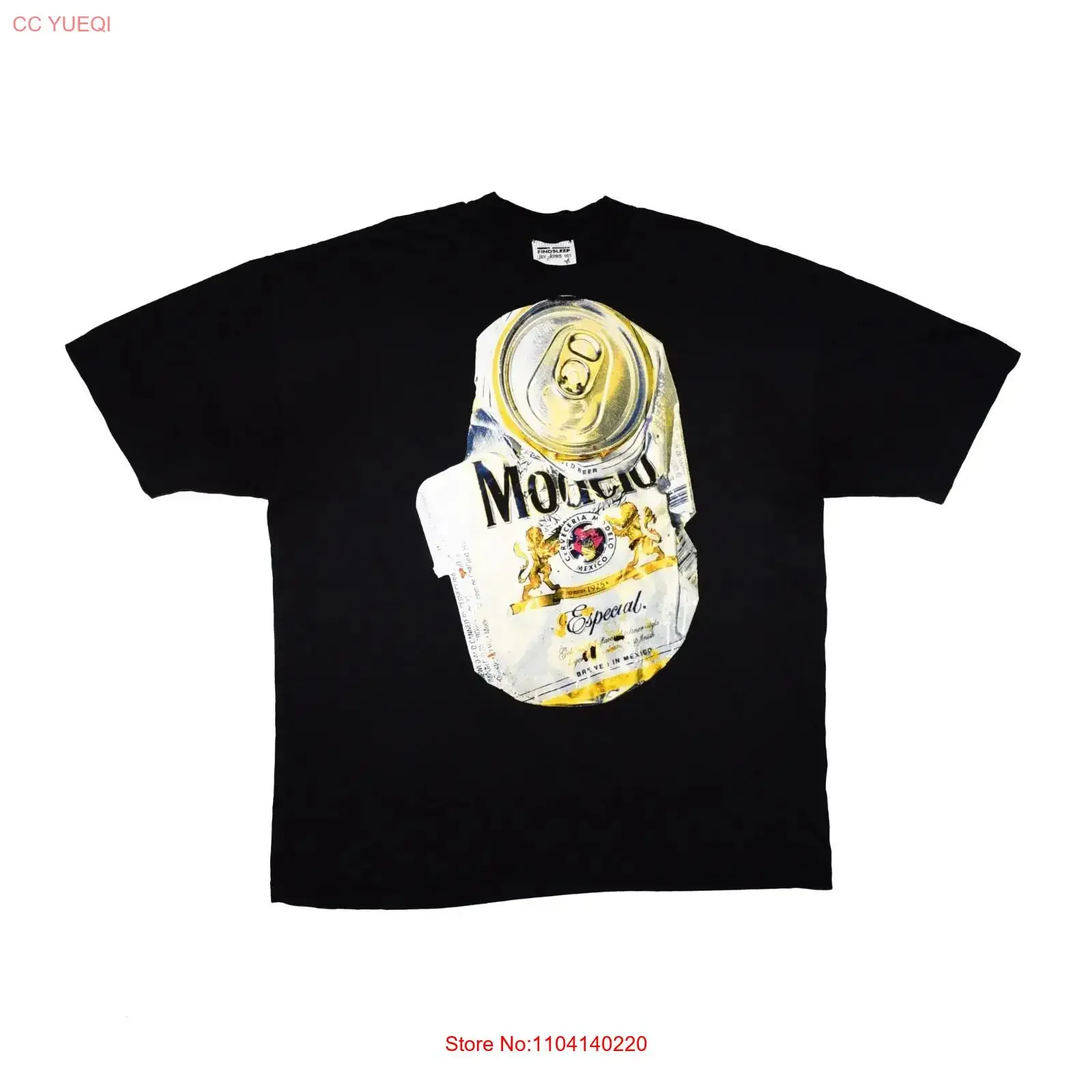Camiseta Findsleep x Henry Johnson BEV Serie 001 Talla 2XL Vintage Lavada a la Moda Cómoda Ligeramente Casual Unisex