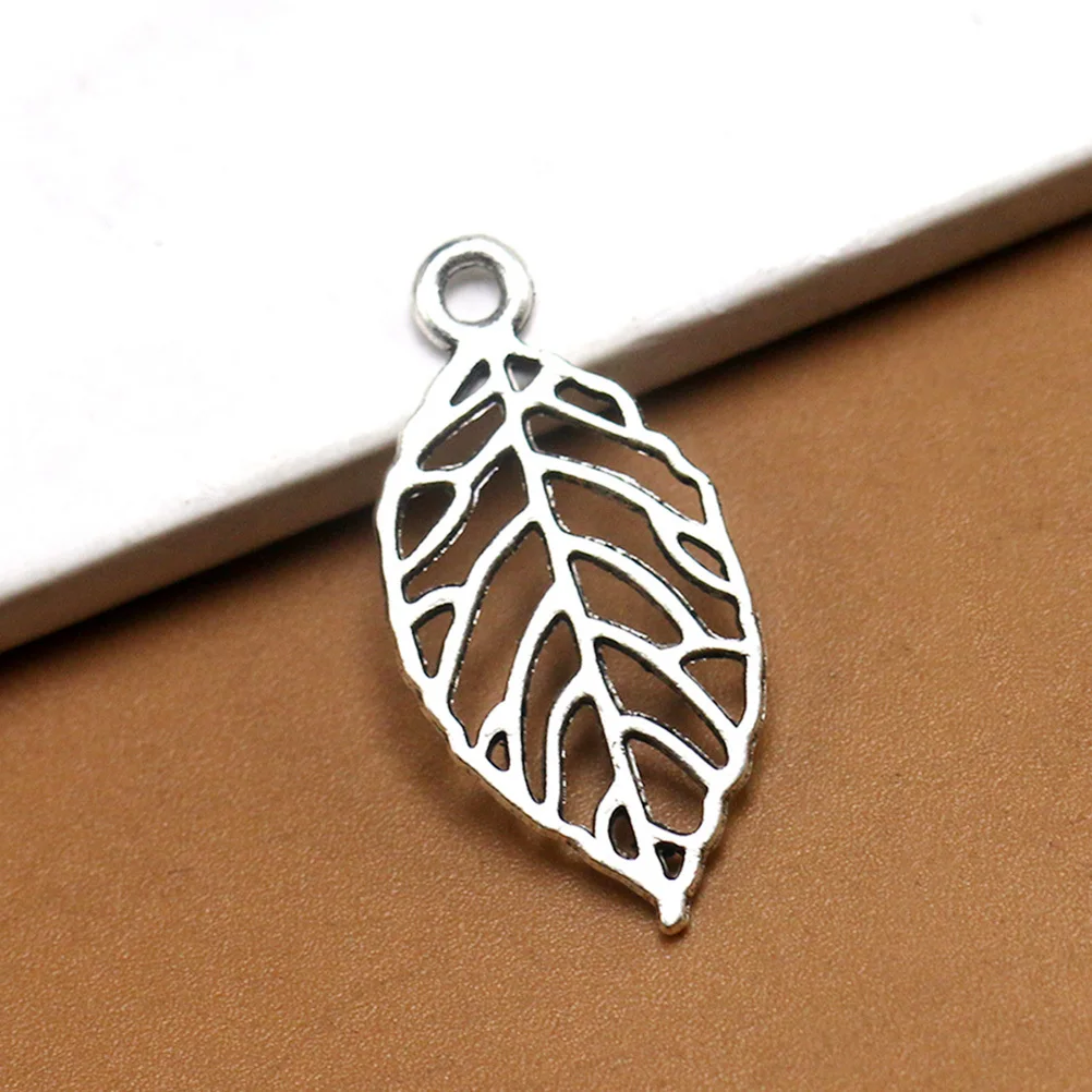 50 قطعة سبائك الرجعية ليف المعلقات سحر تصميم جوفاء DIY بها بنفسك صنع المجوهرات قلادة سوار لوازم الحرفية سبيكة قلادة سحر