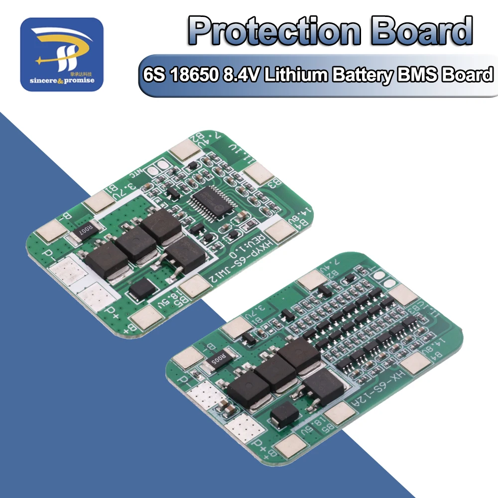 6S 15A/25A 24V 25.2V PCB BMS Protection Board For 6 Pack 12A 18650 Li-ion Lithium Battery Cell Module New Arrival