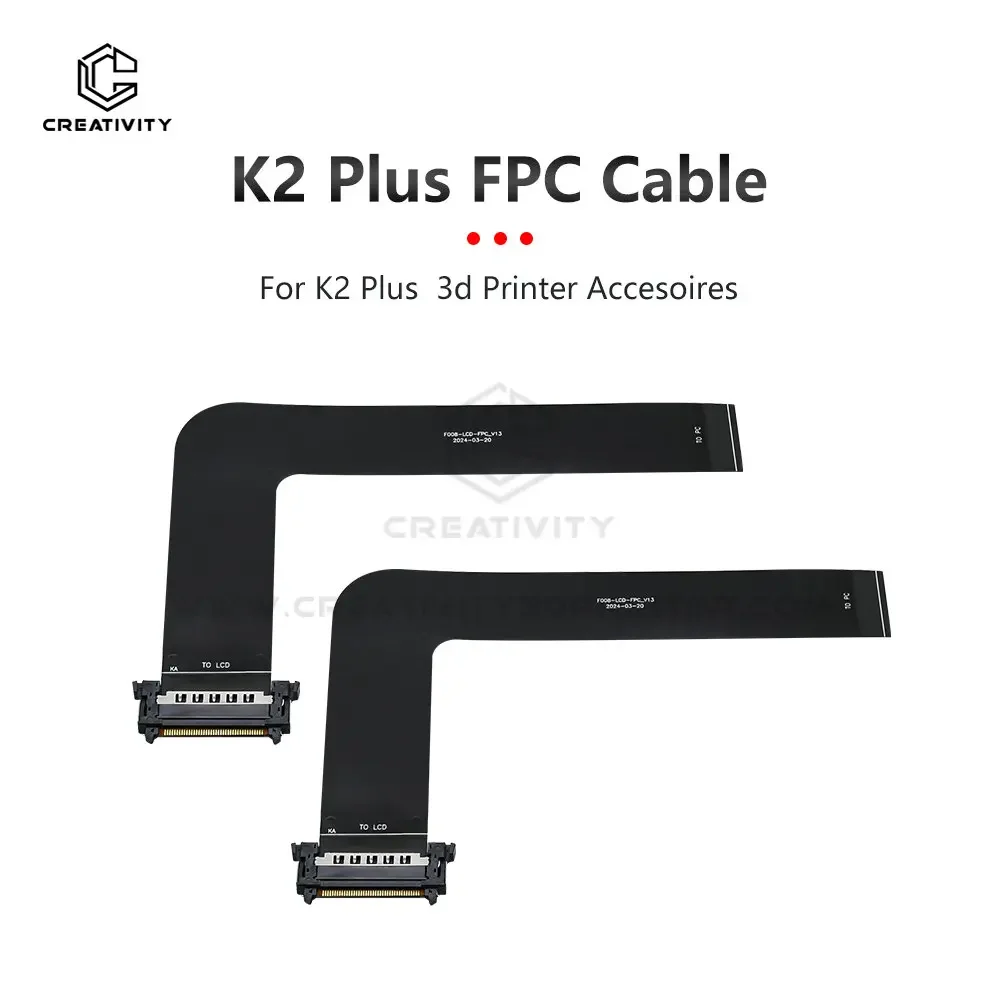 

K2 Plus FPC кабель 40P черный PI_L207 разъем сенсорной панели ЖК-дисплея гибкий кабель для деталей 3D-принтера K2 Plus