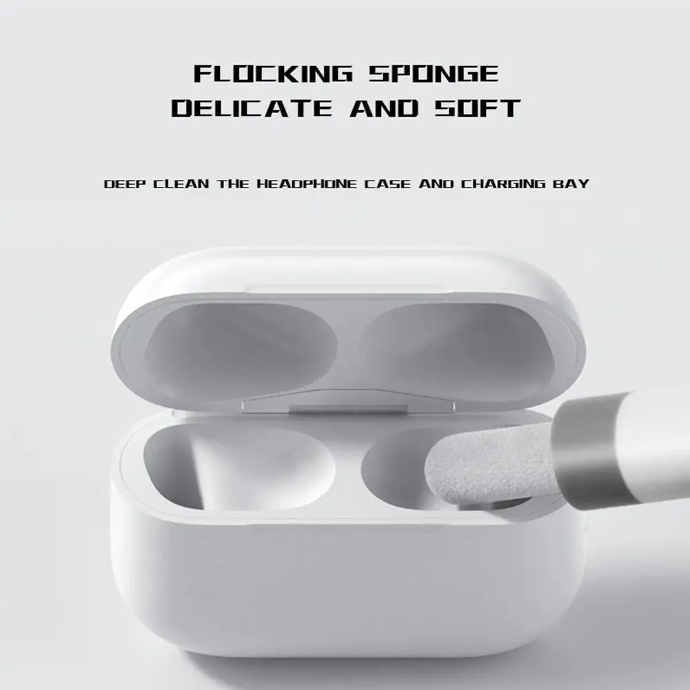 Caneta de limpeza de fone de ouvido, ferramenta multifuncional com buraco, carregamento, limpeza de celular, bluetooth, poeira, ferramenta de fone de ouvido g5t0