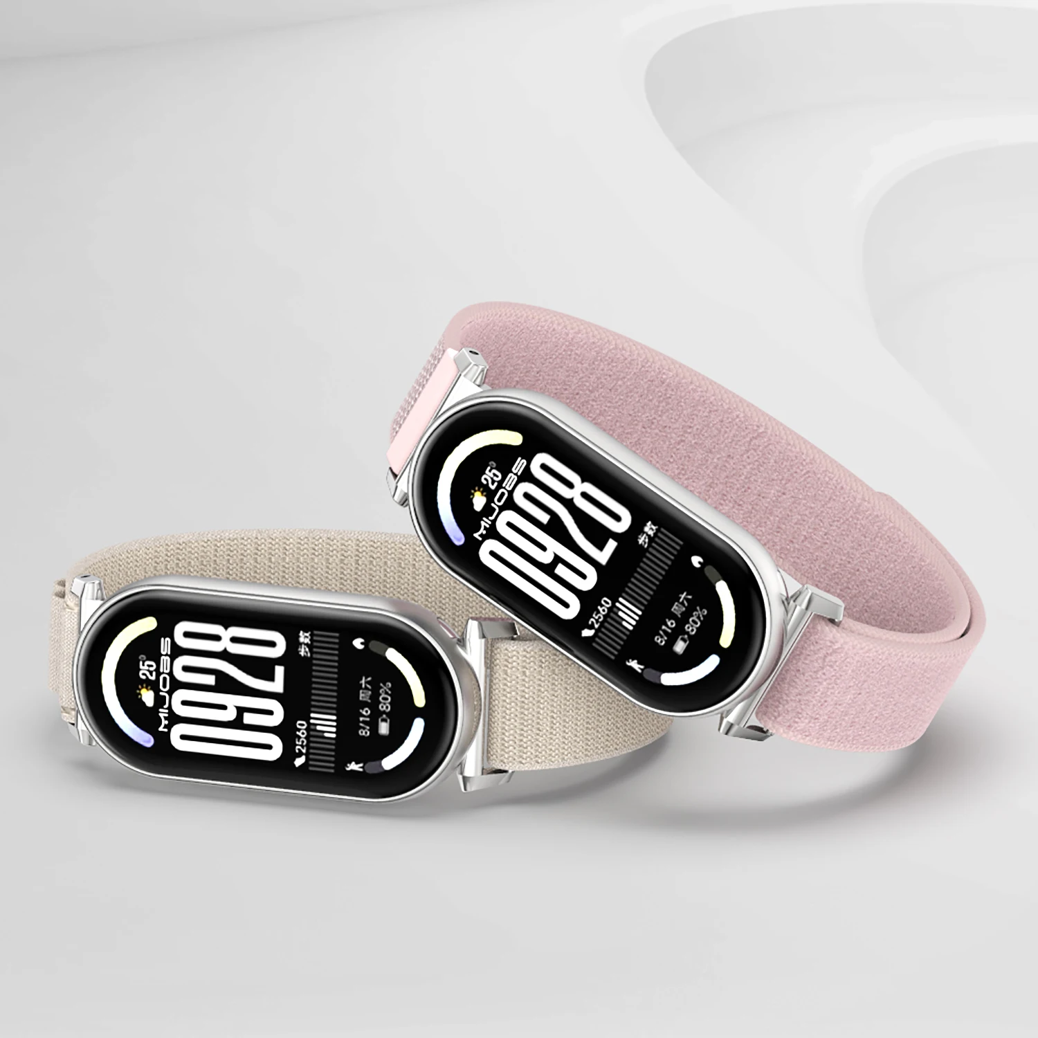 Armband für Mi Band 10 9 8 Armband für Mi Band 9 Nylon-Armband für Mi Band 8 Handschlaufe für Mi Band 10 Zubehör atmungsaktiv