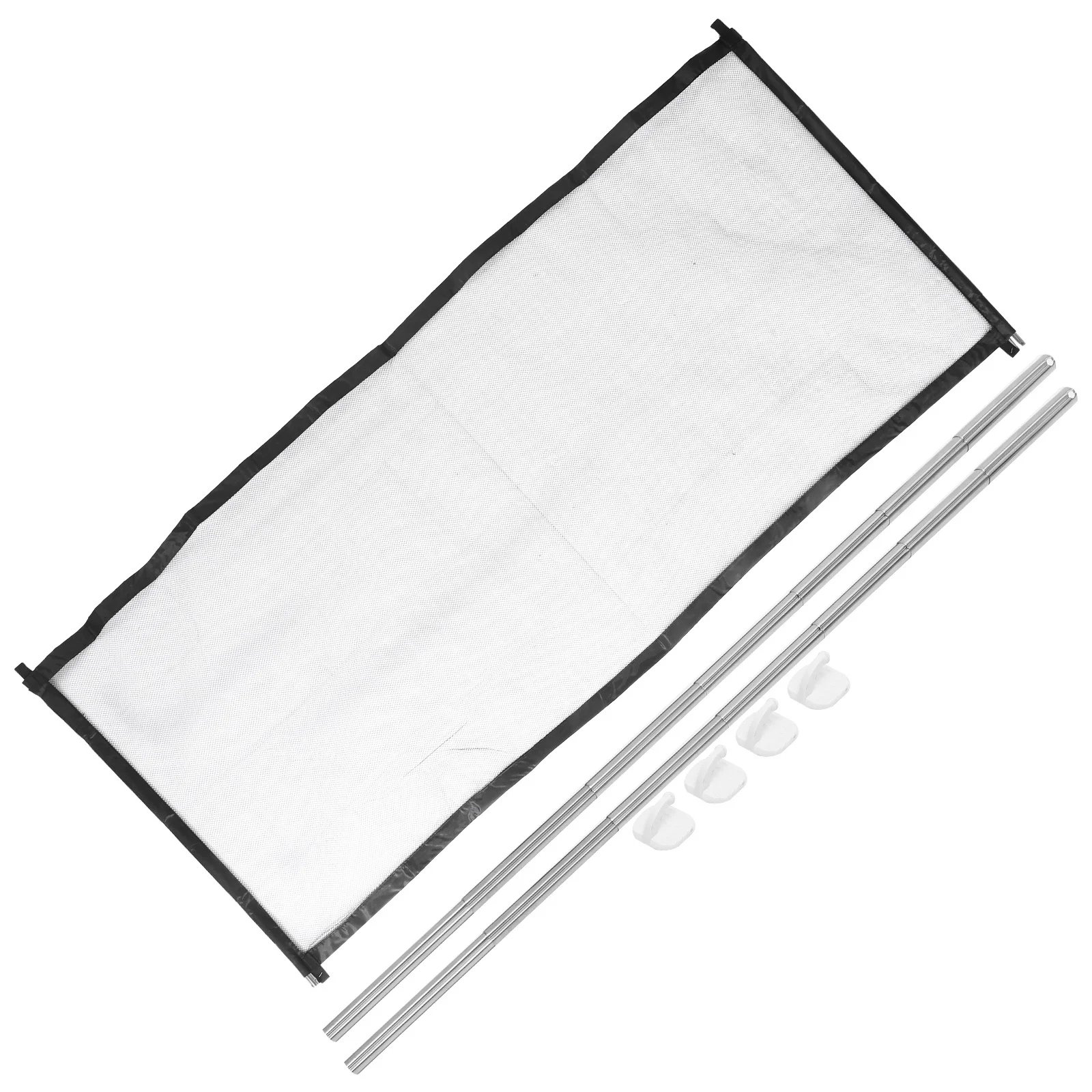 1 ensemble de porte en maille de sécurité pour bébé, protection de sécurité pour animaux de compagnie, clôture rétractable en Nylon et acier inoxydable, portes, escaliers, protection intérieure et extérieure