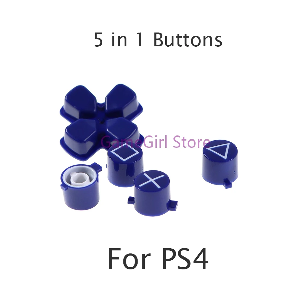 1set Plastic ABXY Cross Buttons Circle Square Triangle For PS4 Slim Pro Controller Replacement Part