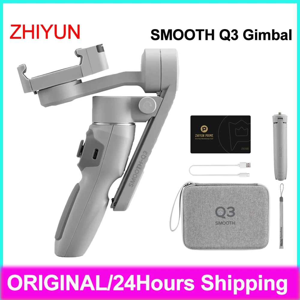 ZHIYUN SMOOTH Q3 Gimbal 3-Axis Smartphone Gimbals Q3 Combo Portable Stabilizer for iPhone 14 pro max for Xiaomi for Huawei