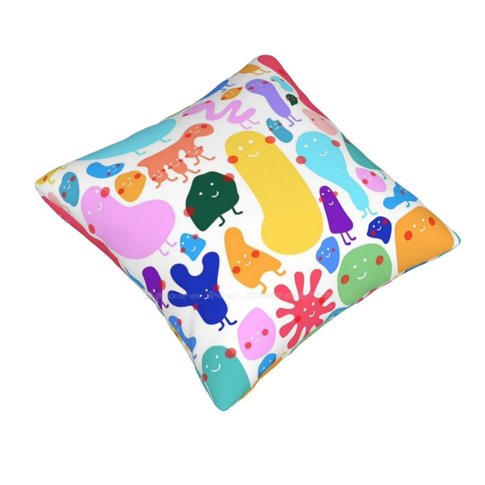 Jelly Beans Pillows Case Bedroom Home Decoration Jelly Beans Colourful Yummy Kids Children Splat Wriggle Bounce Cute Funny