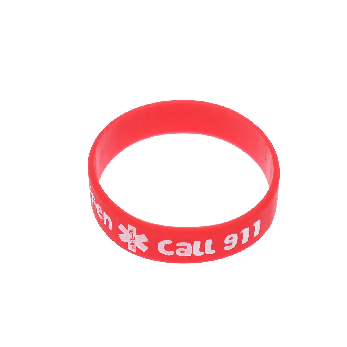 

4Pcs Premium Silicone Warning Bracelets Comfortable Thick Waterproof Wristbands Festival Party Decoration