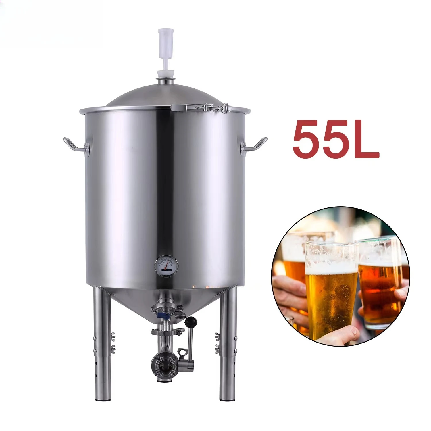 

30л 55л 70л конический ферментер ферментационный резервуар/конический ферментер из нержавеющей стали