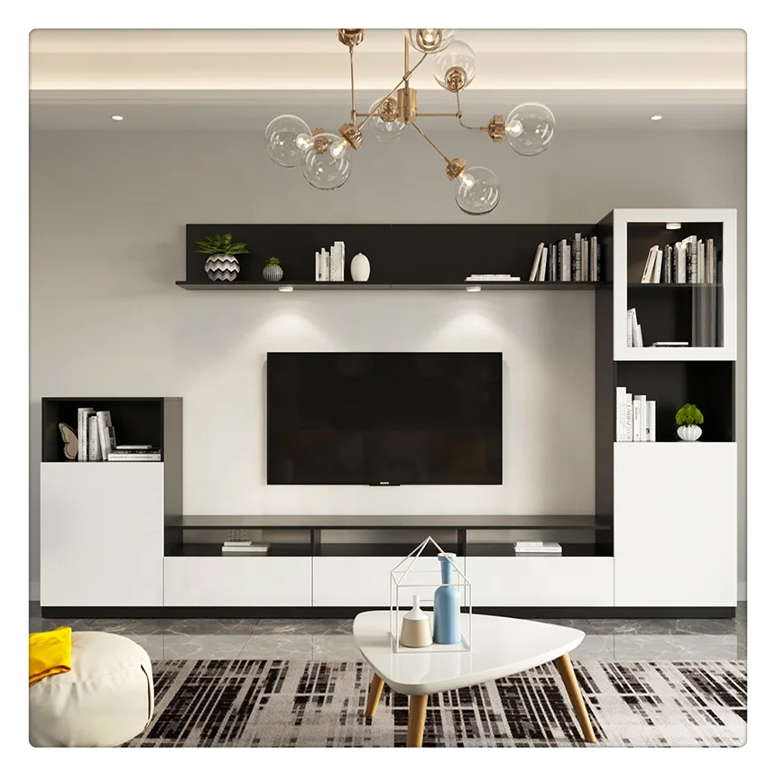 

2021 Hangzhou Vermont Melamine Board TV Cabinet Hung On The Wall