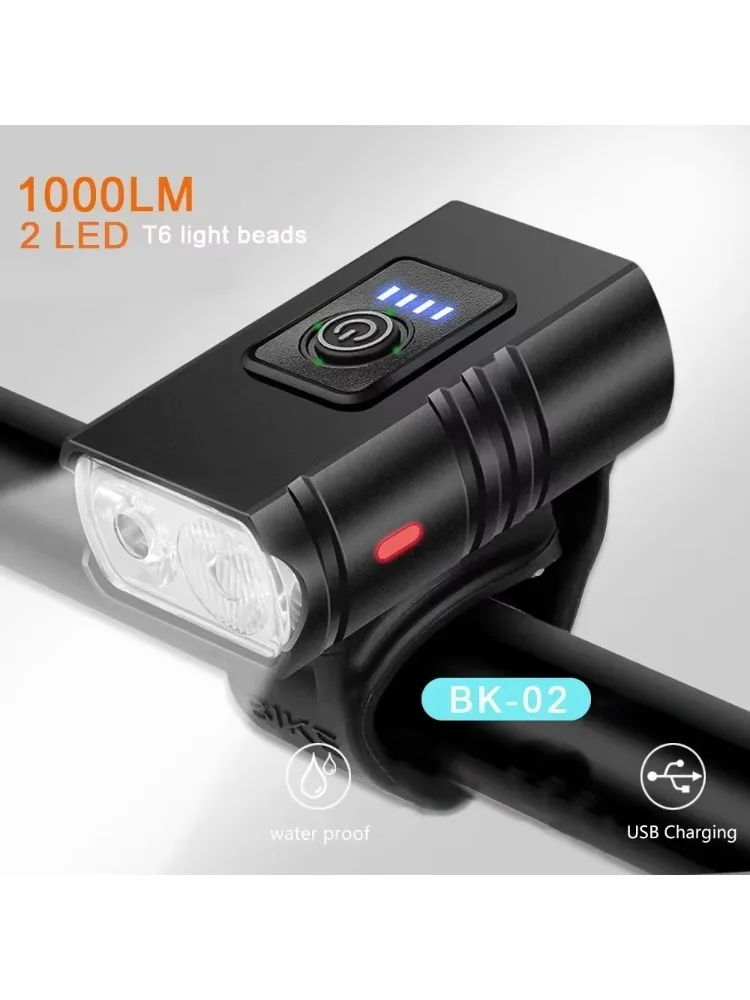 AliExpress ESMARTER USB Rechargeable T6 LED Bike Light 6 Modes Front MTB Bicycle Headlight Flashlight Cycling Lamp for Night Riding Safety