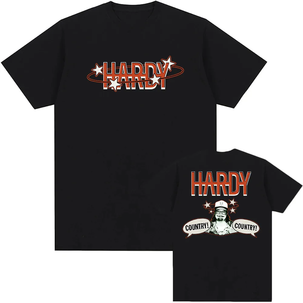 

HARDY COUNTRY! COUNTRY! T-shirt Short Sleeve Fashion Male Tshirts 2025 NEW Album Graphic T Shirt Unisex Streetwear Grunge Tees