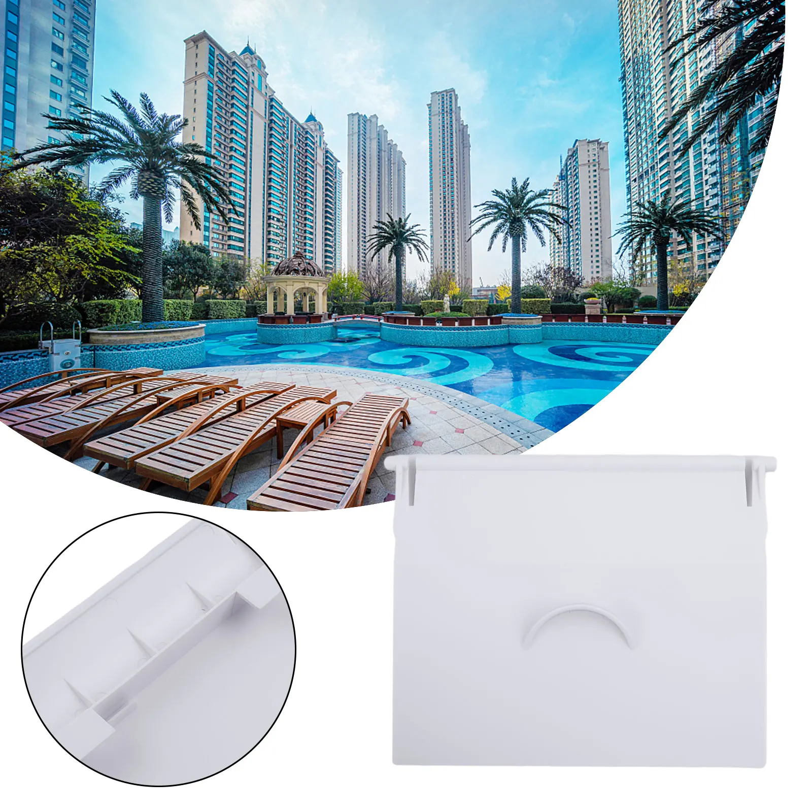 Swimming Pool Skimming Pool Parts For Hayward SPX1082K Skimmer Clean Tools Length: 7.76in White Swimming Pools