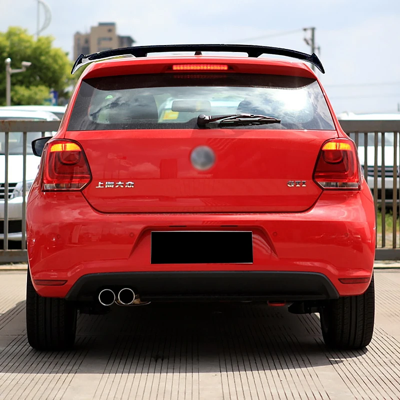 

2 Door Sports Style Rear Trunk Lid Car Wing Spoiler Black Carbon Fiber New Adjustable Accessories For Volkswagen Polo 2004-2023